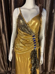 Golden Gown with Sequins