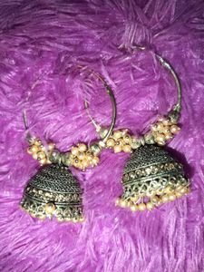 Hoop Jhumka Earrings