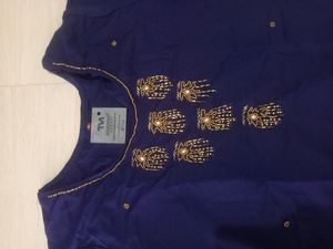 Nevy Blue Plazzo Pair With Dupatta