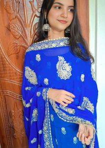 (Size~XL)Royal blue salwar kameez🌷