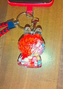 Wink Labubu Gel Key Chain