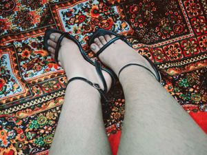 Black Strappy Heels