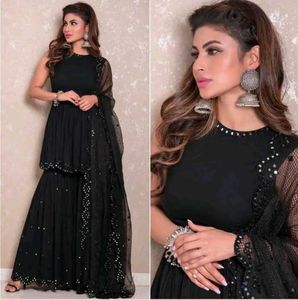 Elegant Black Sharara Suit