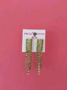Green Cascade Earrings