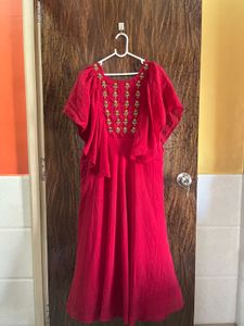 32 Bust Maroon Gown For Women
