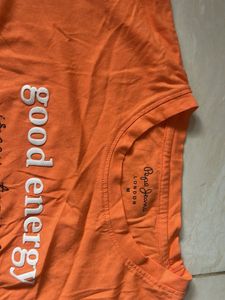 Pepe jeans Orange Top With Drawstring
