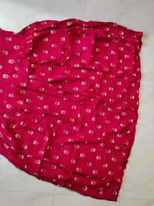 Red Printed Ethnic Dress