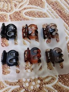 Mini Hair Claw Clips - Set of 6