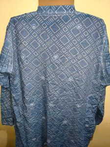 Short Kurta Blue Embroidery