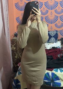 Nude Color Mini Dress