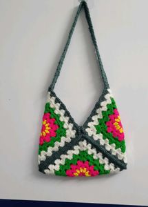 Crochet 🧶 Floral Sling Bag
