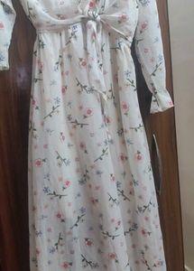 Floral Tie-Waist Dress