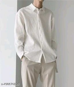 Textured White Shirt