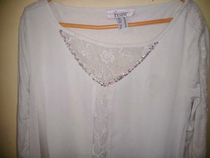 TESINI Ombre Lace Top