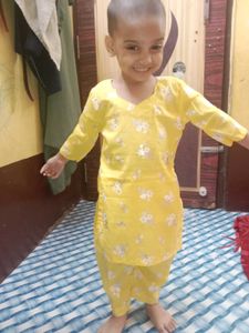 Yellow Shiney Salwar Suit