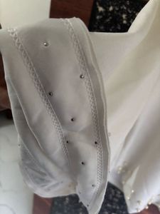 Cape Style Pearl Embellished Top