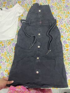 Denim Dungree With Tshirt