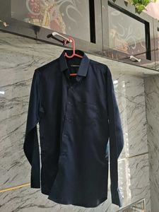 A Party Wear Navy Blue Shirt