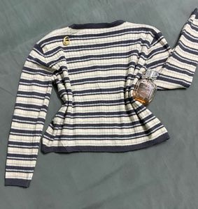 Striped Knit Cardigan