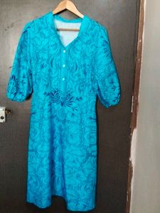 Blue Printed Kurta