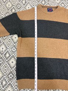Striped Wool Blend Sweater
