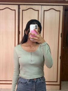 Ribbed Long Sleeve Top