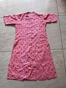 Printed Pink Kurti