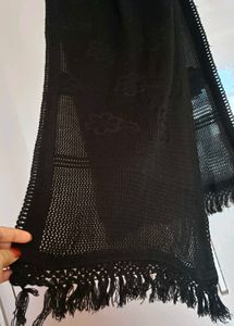Black Woolen Stole (Unused)