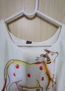 Unique Cow Print Dress Never Used