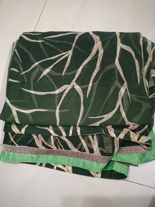 Green Embroidered Saree