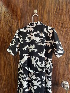 34 Bust Midi Dress With Belt For Girls/ Women