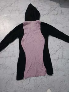 Unique Hoodie with V-Neck Design