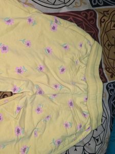 Floral Yellow Joggers