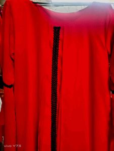 Triple Layer Red Maxi Dress