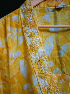3 Piece Beautiful V-neck Pure Cotton Suit