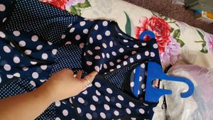 Blue Stretchable Top