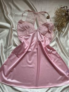 Pink Lace Sleepwear Slip