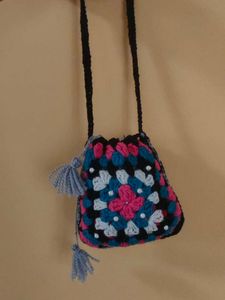 Handmade Crochet Granny Square Bag