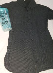 Beautiful Black Dotted Shirt