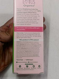 Lotus Organic Under Eye Cream