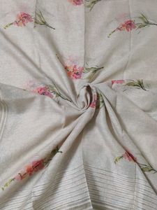 Women Floral Printed Linen Suit Set
