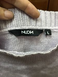 NUON Lilac Knit Crop Top