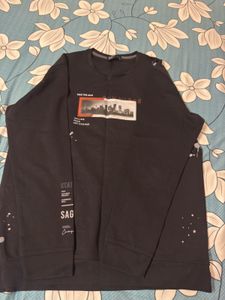 Graphic Print Crewneck Sweatshirt