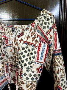 Boho Print Crop Top