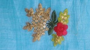 Embroidery Work Saree