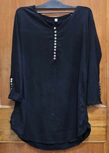 Chic Black Tunic Top