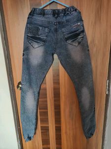 Mens Joggers Jeans Blue
