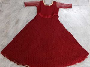 Red Festive Dress with adjustable belt