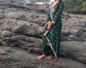 Elegant Green Embroidered Kurta Set