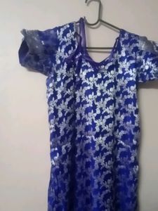 Banarasi Festive Top Purple Colour